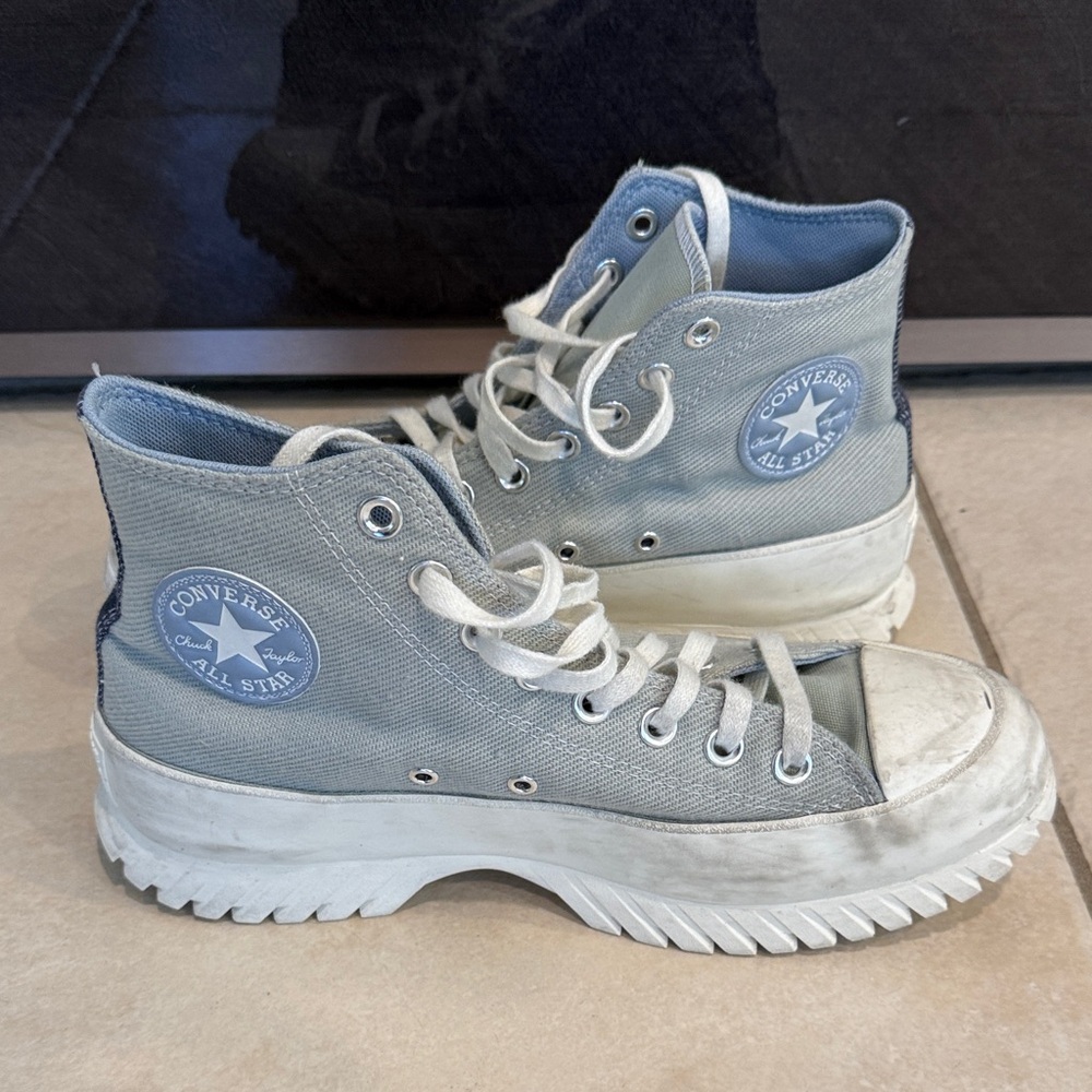 Converse Light Blue High-Top Sneakers